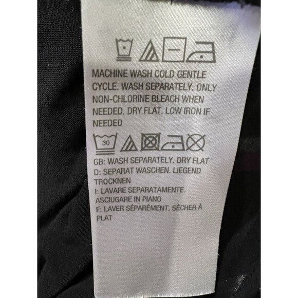 LOGO Lori Goldstein Long Sleeve Chiffon Trim Tunic Knit Top Rayon Size Small - Picture 5 of 6